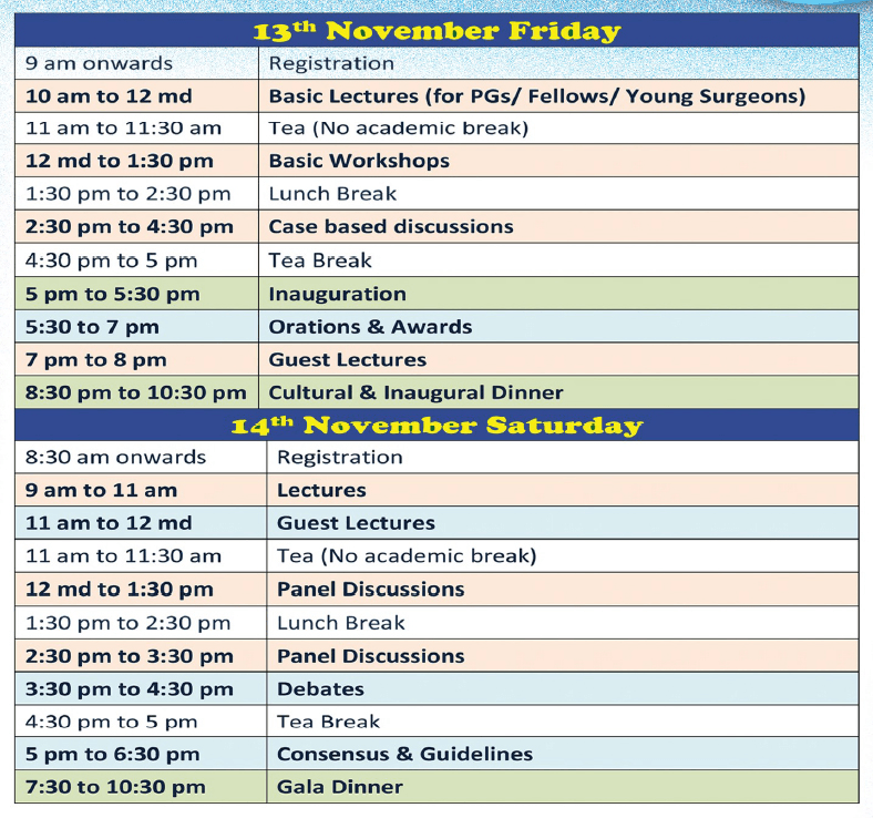 Tentative Programme